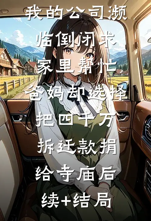 我的公司濒临倒闭求家里帮忙，爸妈却选择把四千万拆迁款捐给寺庙后续+结局