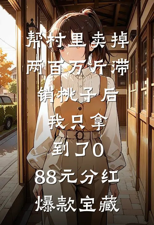 帮村里卖掉两百万斤滞销桃子后，我只拿到了0.88元分红爆款宝藏