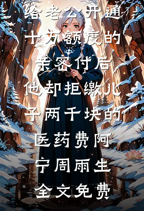 给老公开通十万额度的亲密付后，他却拒缴儿子两千块的医药费阿宁周雨生全文免费