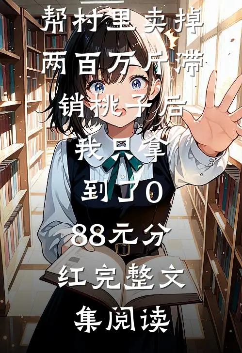 帮村里卖掉两百万斤滞销桃子后，我只拿到了0.88元分红完整文集阅读