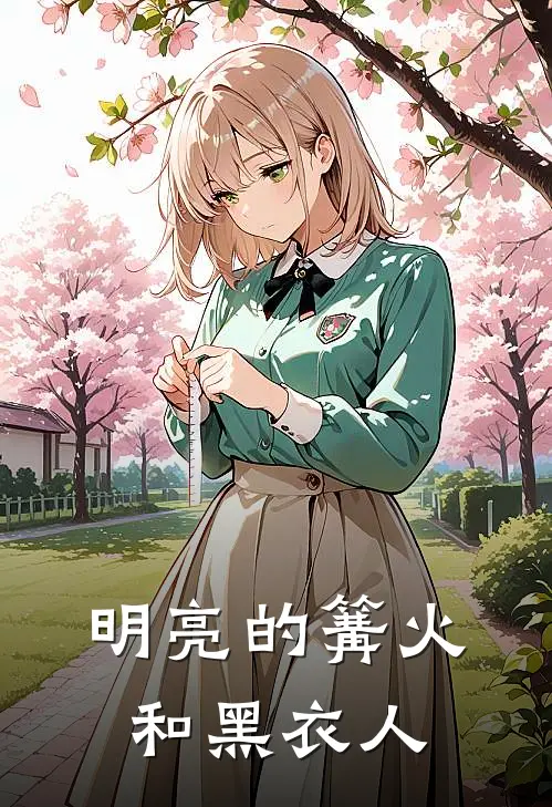 明亮的篝火和黑衣人