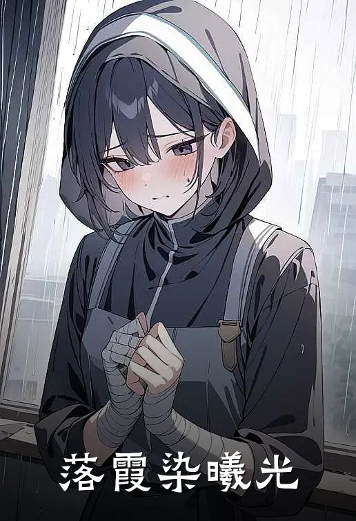 落霞染曦光