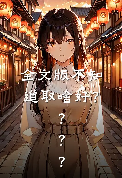 全文版不知道取啥好？？？？