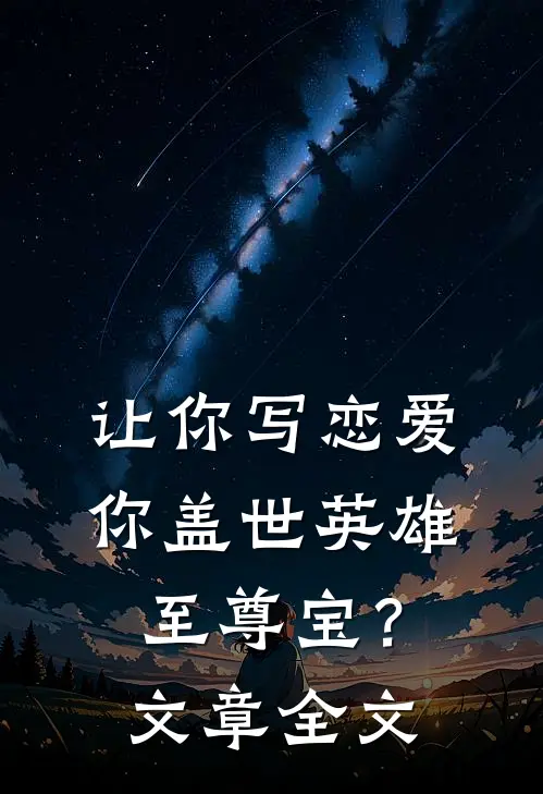 让你写恋爱，你盖世英雄至尊宝？文章全文
